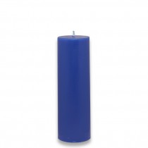 2 x 6 Inch Blue Pillar Candle (24pcs/Case) Bulk