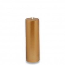 2 x 6 Inch Metallic Pillar Candle (24pcs/Case) Bulk