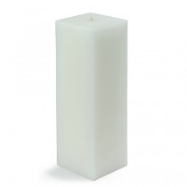 3 x 9 Inch White Square Pillar Candle (12pcs/Case) Bulk