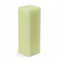 3 x 9 Inch Ivory Square Pillar Candle (12pcs/Case) Bulk