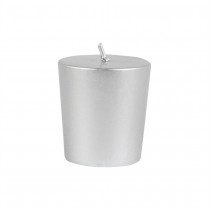 Metallic Silver Votive Candles (12pc/Box)