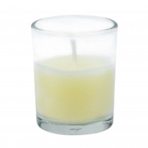 Ivory Round Glass Votive Candles (12pc/Box)