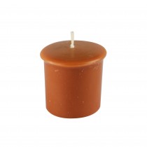 Rain Lissed Oak Leaf  Brown Votive Candles (8pc/Box)
