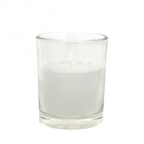 White Citronella Round Glass Votive Candles (12pc/Box)