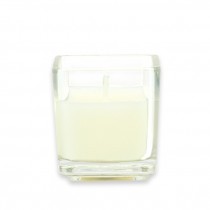 Ivory Square Glass Votive Candles (12pc/Box)