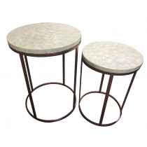 Bellie Shell Table-Set of 2