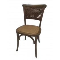 34 Inch H Brown Wooden Chair - Set of 2