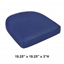 Midnight Blue Single Chair Olefin Cushion