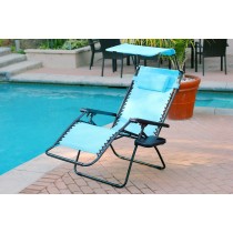 Oversized Zero Gravity Chair with Sunshade and Drink Tray