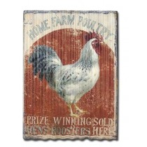 Rooster-themed Metal Wall Art