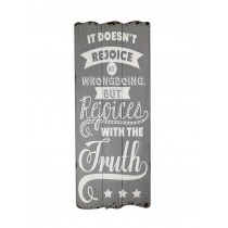 Rejoice Truth Plaque