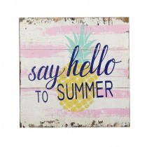 Hello Summer Plaque
