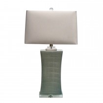 28.75 Inch H Ceramic Table Lamp with Crystal Base