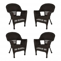 Wicker Chair Without Cushion - Set of 4
