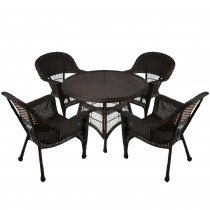 5pc Wicker Dining Set Without Cushion
