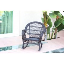 Santa Maria Espresso Rocker Wicker Chair - Set of 4