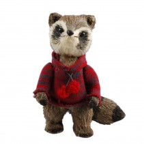 11.5 Inch H Christmas Decorative Raccoon