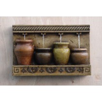 Colorful Pots Wall Water Fountain