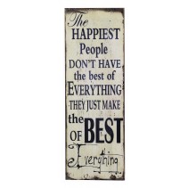 12 Inch x 35.5 Inch Inspirational Wall Plaque