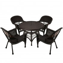 5pc Wicker Dining Set Without Cushion