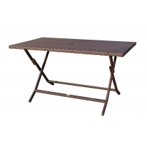 Cafe Folding Buffet Wicker Table