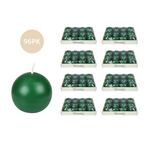 2 Inch Hunter Green Ball Candles (96pcs/Case) Bulk