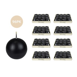 2 Inch Black Ball Candles (96pcs/Case) Bulk