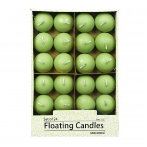 1 3/4 Inch Sage Green Floating Candles (144pcs/Case) Bulk