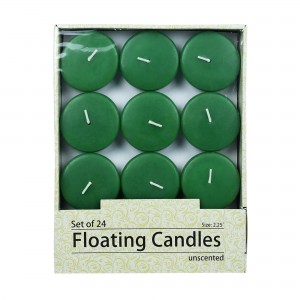 2 1/4 Inch Hunter Green Floating Candles (288pcs/Case) Bulk