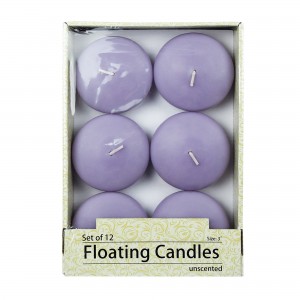3 Inch Lavender Floating Candles (144pcs/Case) Bulk