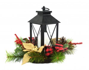 Candle Holder With Wreath
