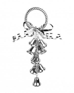10.5 Inch Bells Door Hanger-Silver