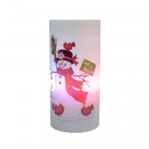 Christmas Snowman theme Flameless Candle and Projector