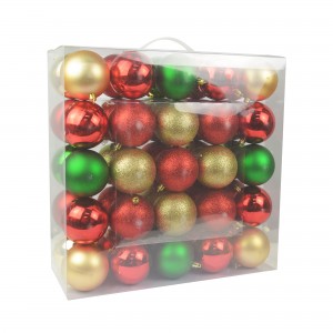 Combo 50Pk 3 Inch  Shiny Glitter Square- Red/Green/Gold Christmas Ornament