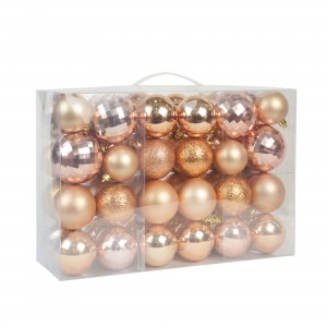 48Pk Christmas Ornament-Gold/Brown