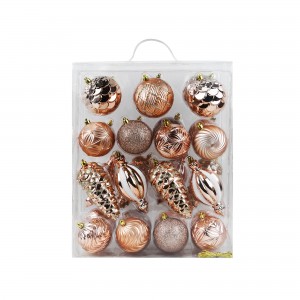 30Pk Christmas Shatterproof Ornaments-Multi
