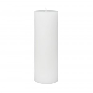 3 x 9 Inch White Pillar Candle