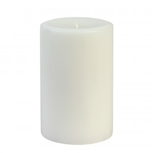 3 x 6  Inch  White Pillar Candle