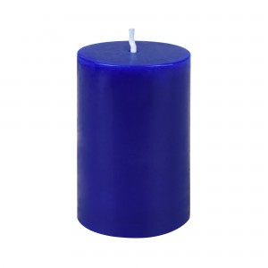 2 x 3 Inch Blue Pillar Candle