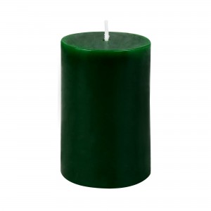 2 x 3 Inch Hunter Green Pillar Candle