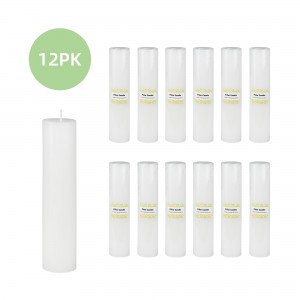 2 x 9 Inch White Pillar Candle (12pcs/Case) Bulk