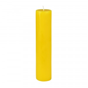 2 x 9 Inch Yellow Pillar Candle
