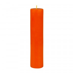 2 x 9 Inch Orange Pillar Candle