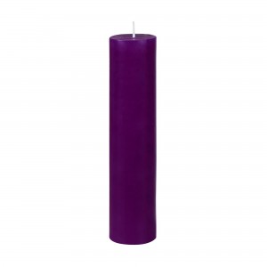 2 x 9 Inch Purple Pillar Candle