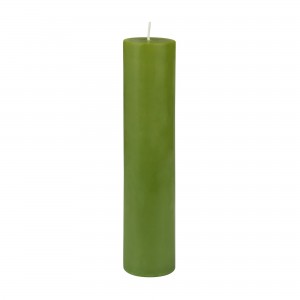 2 x 9 Inch Sage Green Pillar Candle