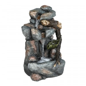 26 Inch Rock Fountain with Led Light