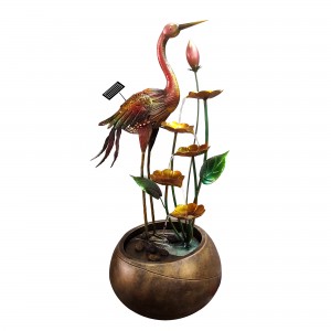 38 Inch Crane Fountain