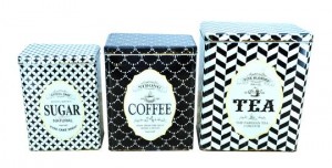 Condiment-themed Rectangular Storage Tin (Set of 3)