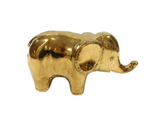 CERAMIC ELEPHANT GOLD COLOR