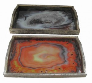 S/2 Wood Tray